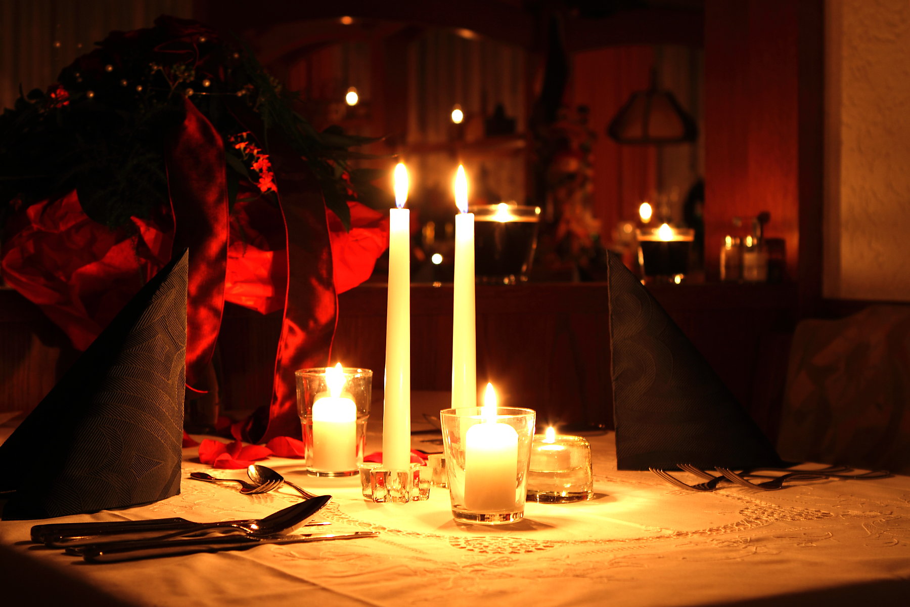 Candle Light Dinner.